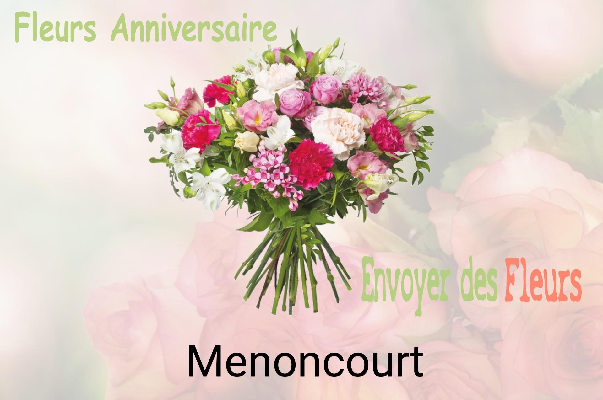Bouquet de fleurs d’anniversaire livré à Menoncourt